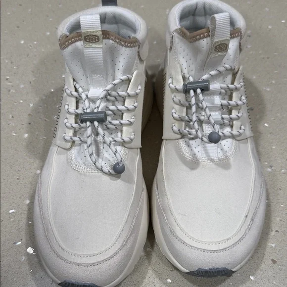 Hey Dude Cream and White Women's Sneakers - Picture 7 of 14